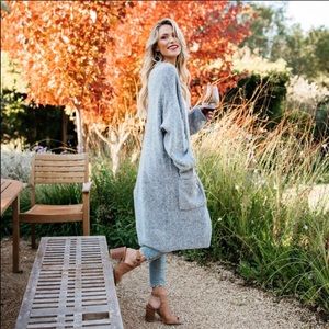 Vici Nob Hill Pocketed duster cardigan